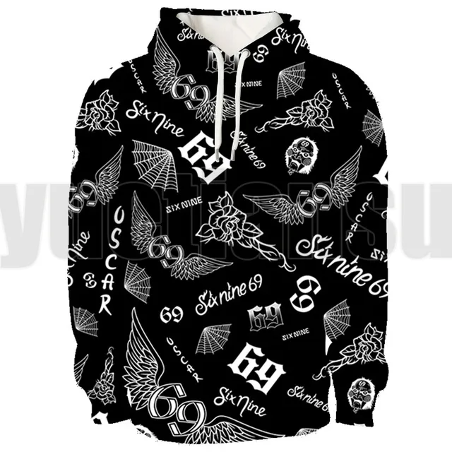 3D 6IX9INE Hoodie Adult Kids Sweatshirt Long Sleeve Hooded