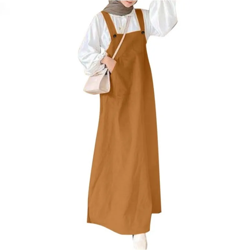 chinese dress ladies Simple Flared Sleeve National Style Loose Dress – Lovenne main image 1