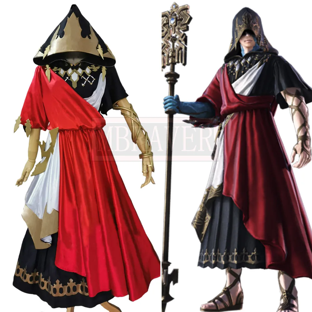 Final Fantasy XIV FF14 The Crystal Exarch Cos Cosplay Costume Party ...