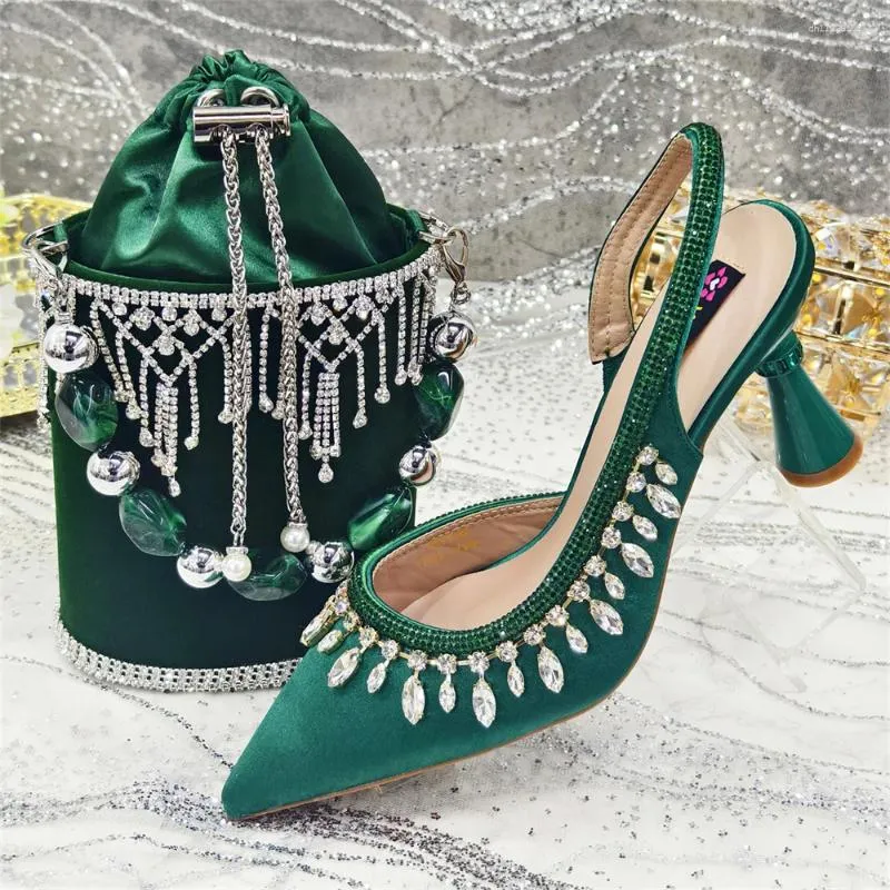 Dress Shoes Green Women And Bag Set Luxury Ladies... From Dh1102810544,  $101.94 | DHgate.Com