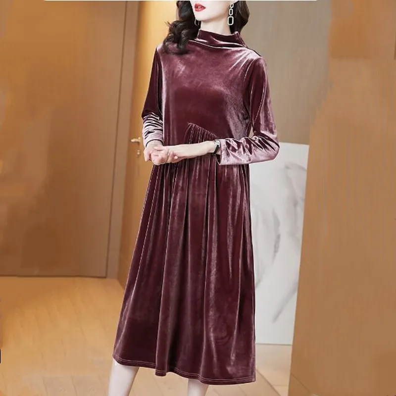 long sleeve t shirt dresses Long sleeve T-shirt maxi dress Pink / Medium