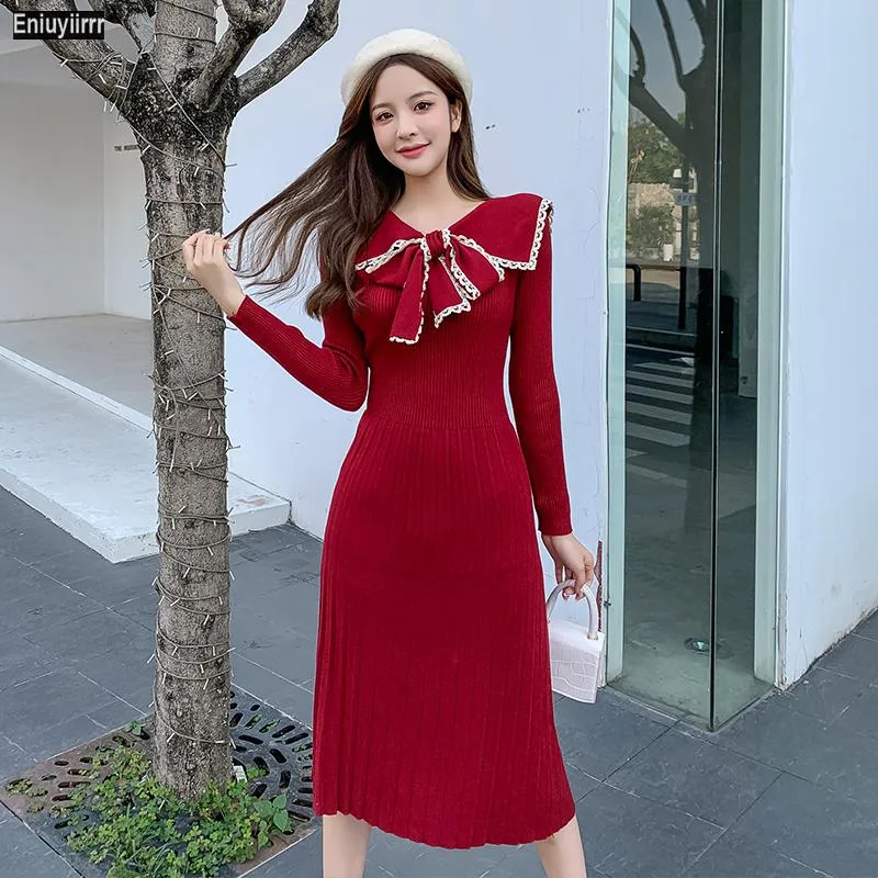 Red Christmas Sweater Dress: Long Sleeve Knit for Women - Cute Bow Tie  Style, Shop Now! from Dhgate Basic & Casual Dresses - price 20.3