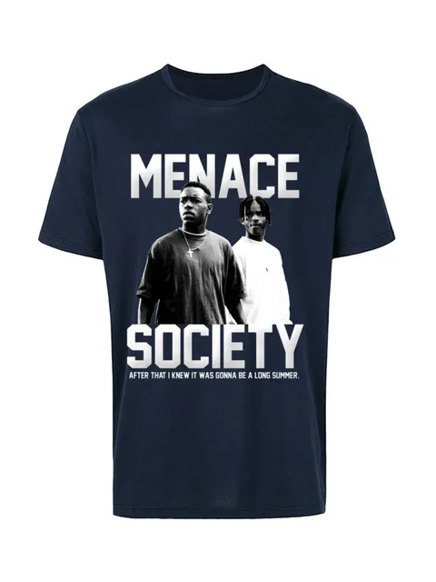 T-shirt Graphique 'Menace To Society' - Vintage Gold Tees - Homme/Femme - Coupe Classique (S à 5XL)