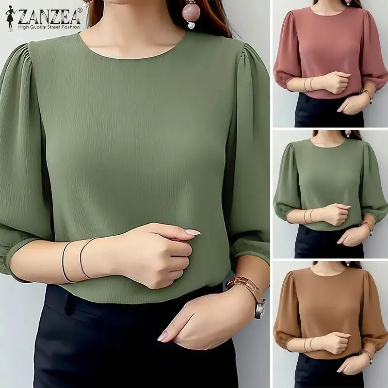 Women's Ring Zipper V-Neck Top – Sparkly Patchwork, Short Sleeve, Loose Flowy Blouse For Summer - View #9