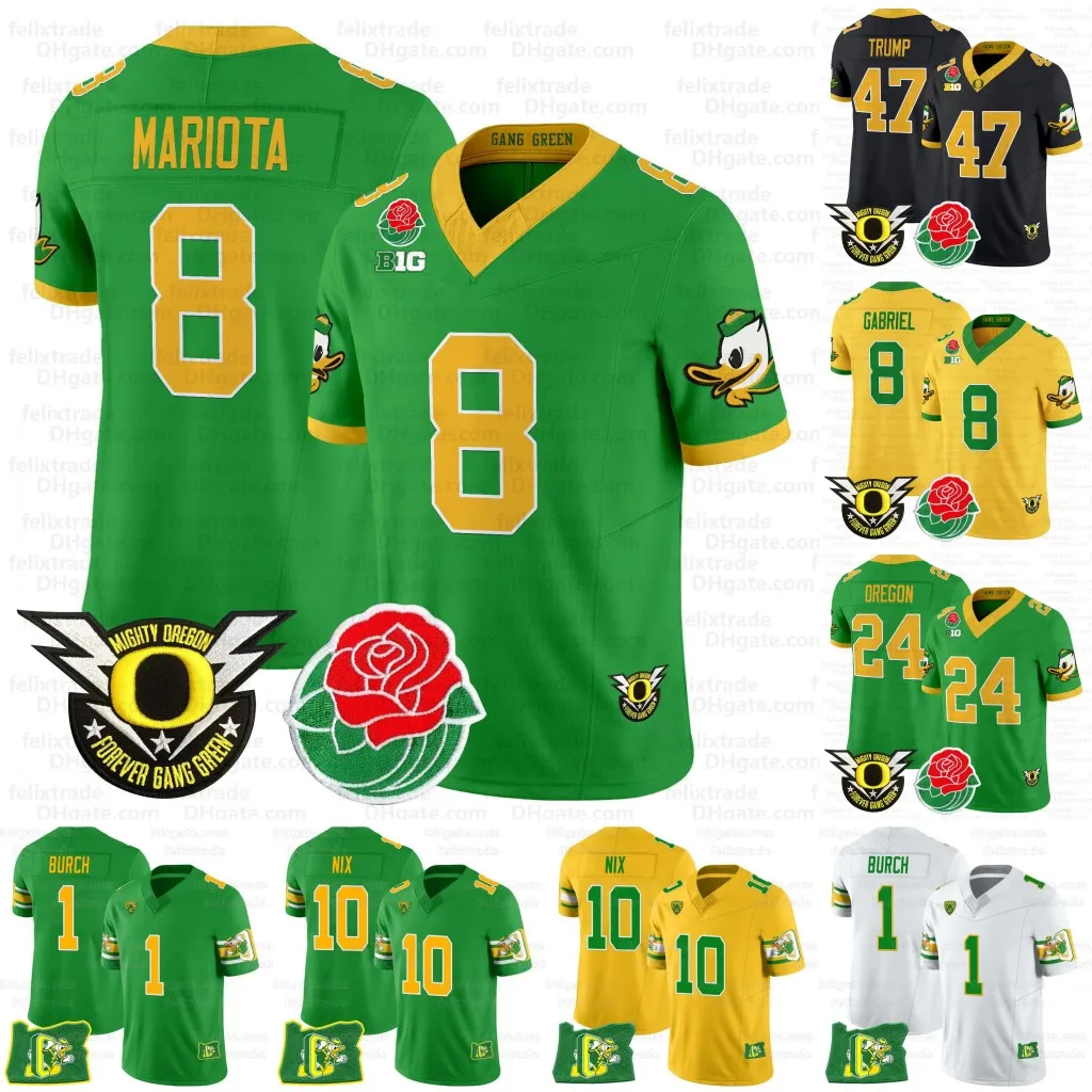 Bo Nix Oregon Ducks 2025 Rose Bowl Game BIG Patch Football Jerseys - Main Image
