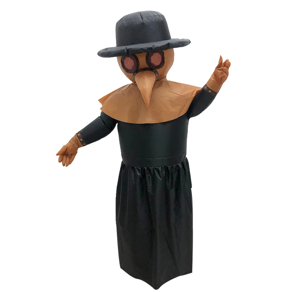 Halloween Plague Doctor Inflatable Costume Halloween Cosplay Outfit For ...