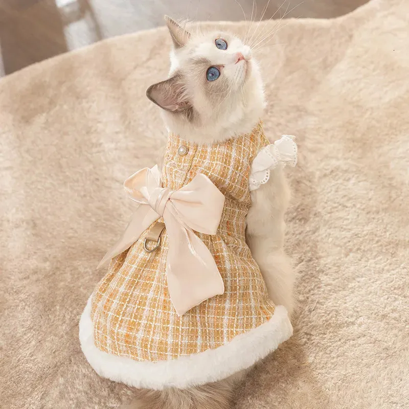 white christmas dresses Girls Dress Cat Face Off White Tower Ruffle Dancing Party – Sunny Fashion main image 0
