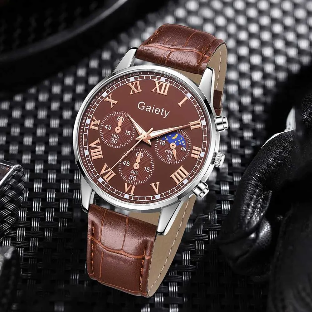 Three-Tone Chronograph Watch with Roman Numerals Luxury Womens Gold Tone Watch: Classic Roman Numerals, Three  main image 3