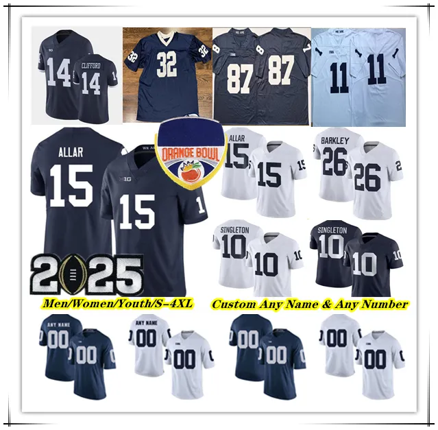 Drew Allar Penn State PSU College Football Jersey Nicholas