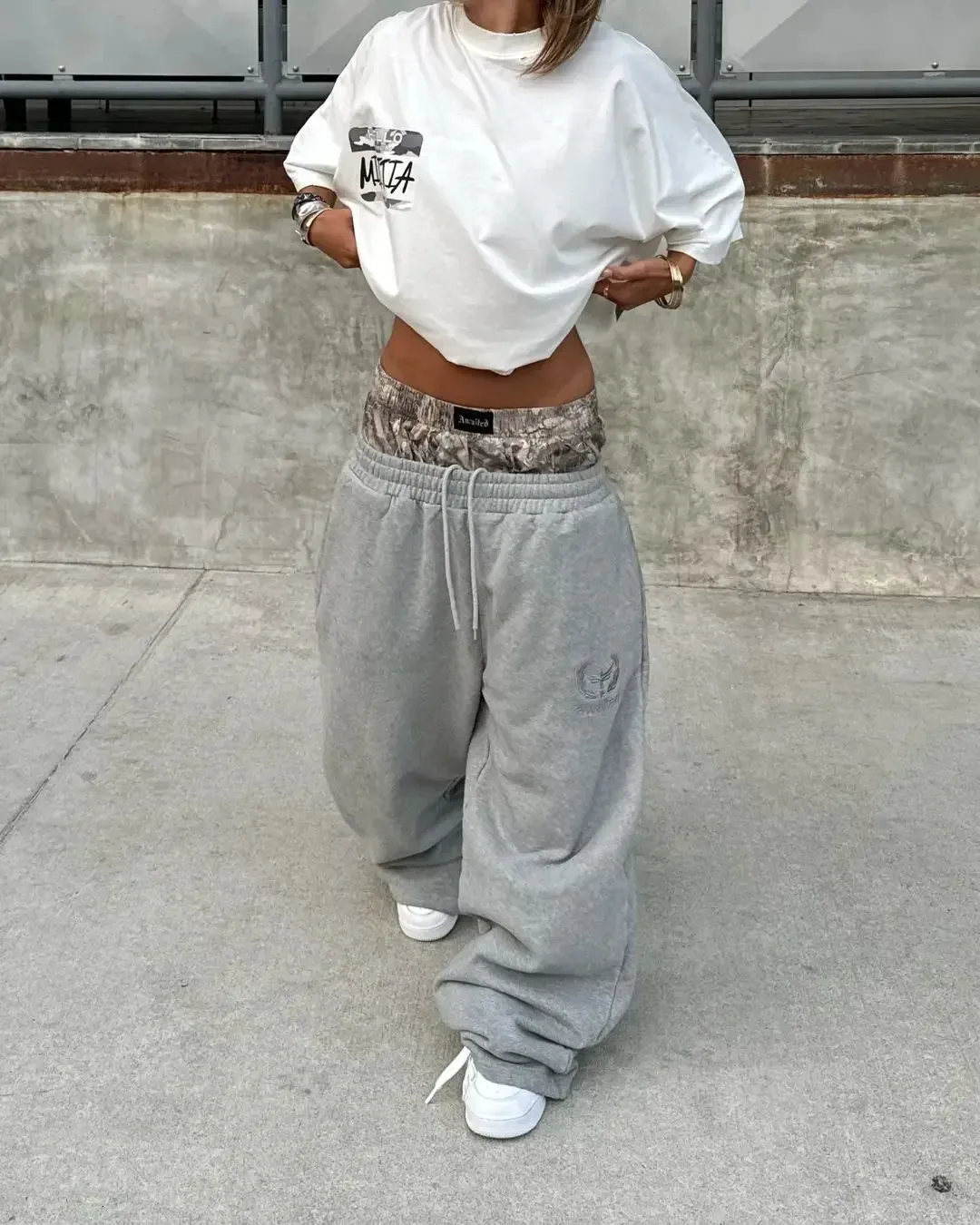 Y2K Clothes: High Waisted Loose Fit Straight Leg From Pong01
