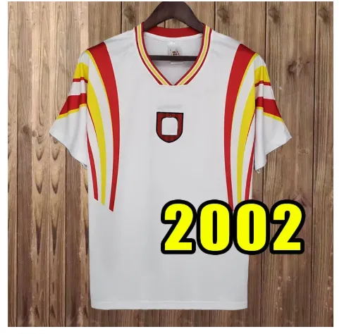 Spain Retro Soccer Jersey Raul, Xavi, Iniesta, From