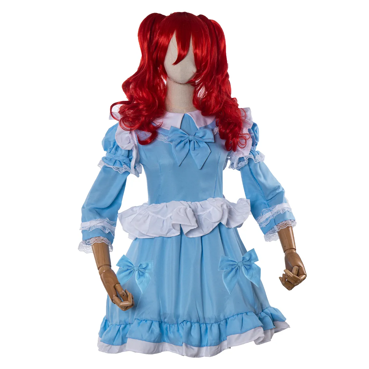Blue Poppy Doll lancha dress for Women - Perfect for Lolita Halloween Parties and Maidlike Occasions Blue Poppy Doll lancha dress for Women - Perfect for Lolita Halloween Parties and Maidlike Occasions