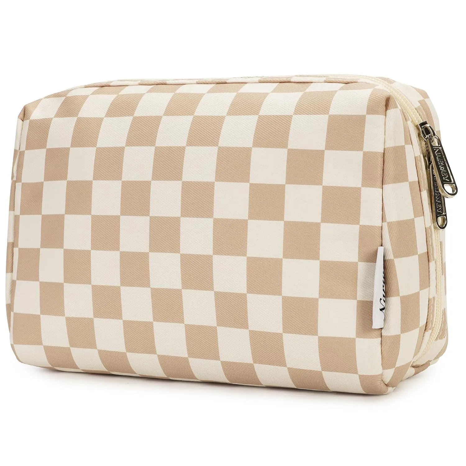 Save Big on Bulk Checkered Makeup Bag Makeup Organiser Bag, Stylish  Checkered Cosmetic Travel Organizer For Women: Portable Toiletry Bag With 