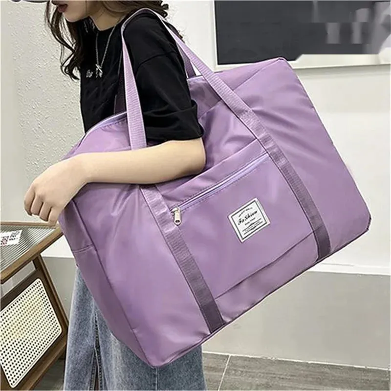 Sac à dos pliable imperméable - Grand sac de voyage compact - Organisateur de sac multifonctions de 11 poches