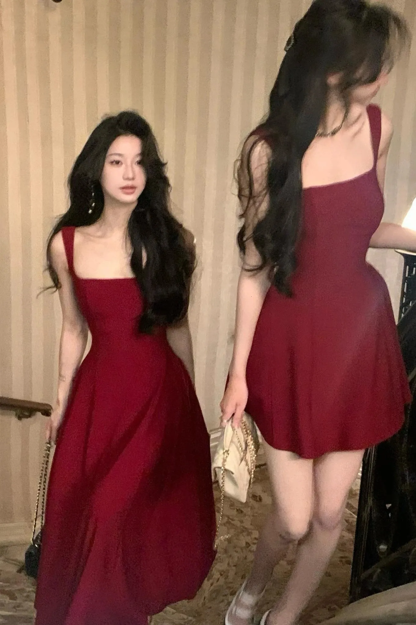 sachin and babi light blue dress Chic Beautiful Red Casual Evening Dresses 2020 A Line Princess V Neck Bell  Sleeves Sash Floor Length Long Ruffle Formal Dresses main image 1