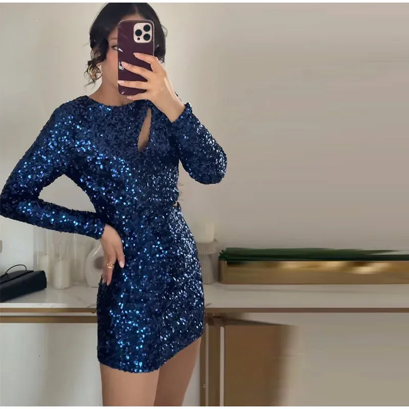 knee length dresses for ladies April Sequin Dress – Retrofete