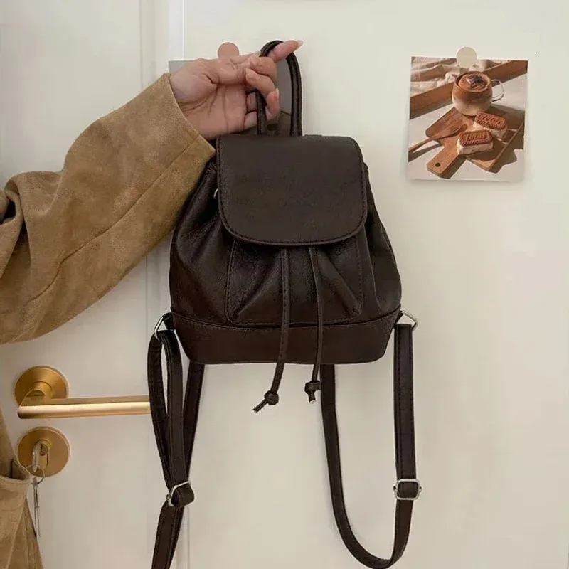 cute leather backpacks for school Hey Yoo Backpack Girls Bookbag Bag College Middle High Elementary School Backpack for Teen Girls (White) interior contain 2 open pockets Wiwsi Leather Mini Backpack Purse