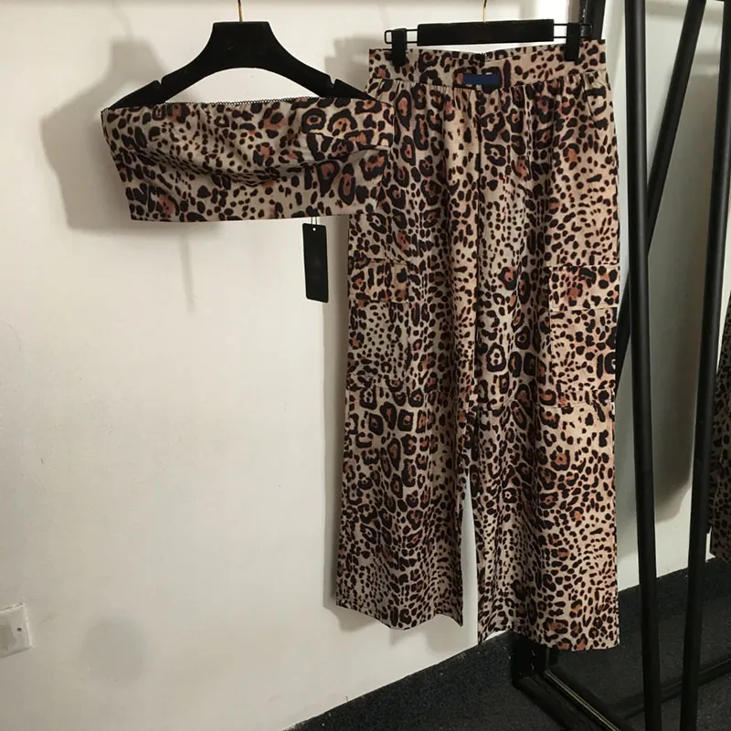 Leopard Collection Sexy Leopard Print Tube Tops And High Waist Wide... From Mojitoo, $26. ...