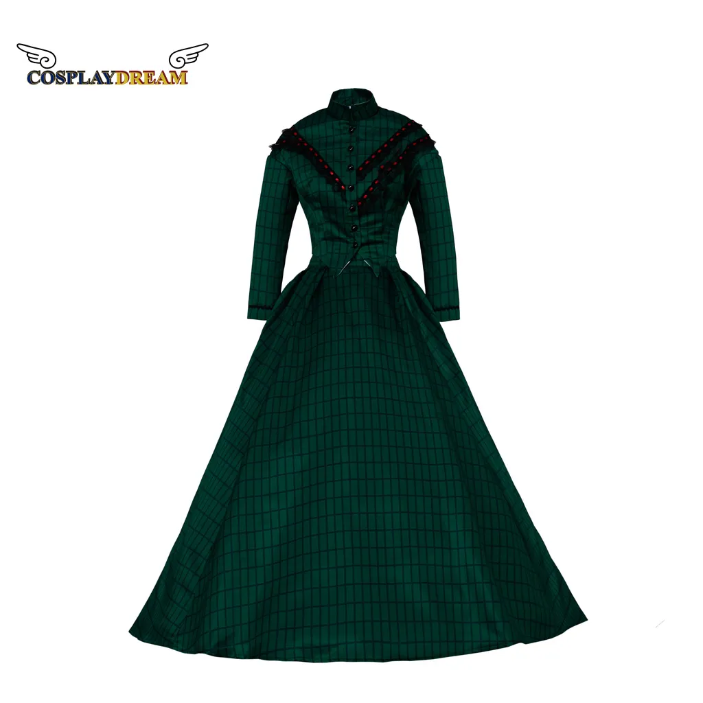 Victorian Dresses For Halloween, Christmas Caroling Cosplay Dress, Civil  War Style Vintage Plaid Prom Dress From Uledemode_official, $126.86 |  DHgate.Com