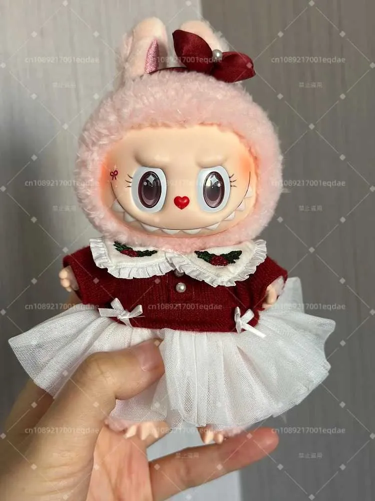Collectible Monster Labubu Mokoko Doll Keychain - Christmas