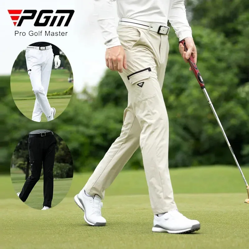DHgate.com:Men's Golf Cargo Pants - Elastic Waist Straight Leg Trousers ...