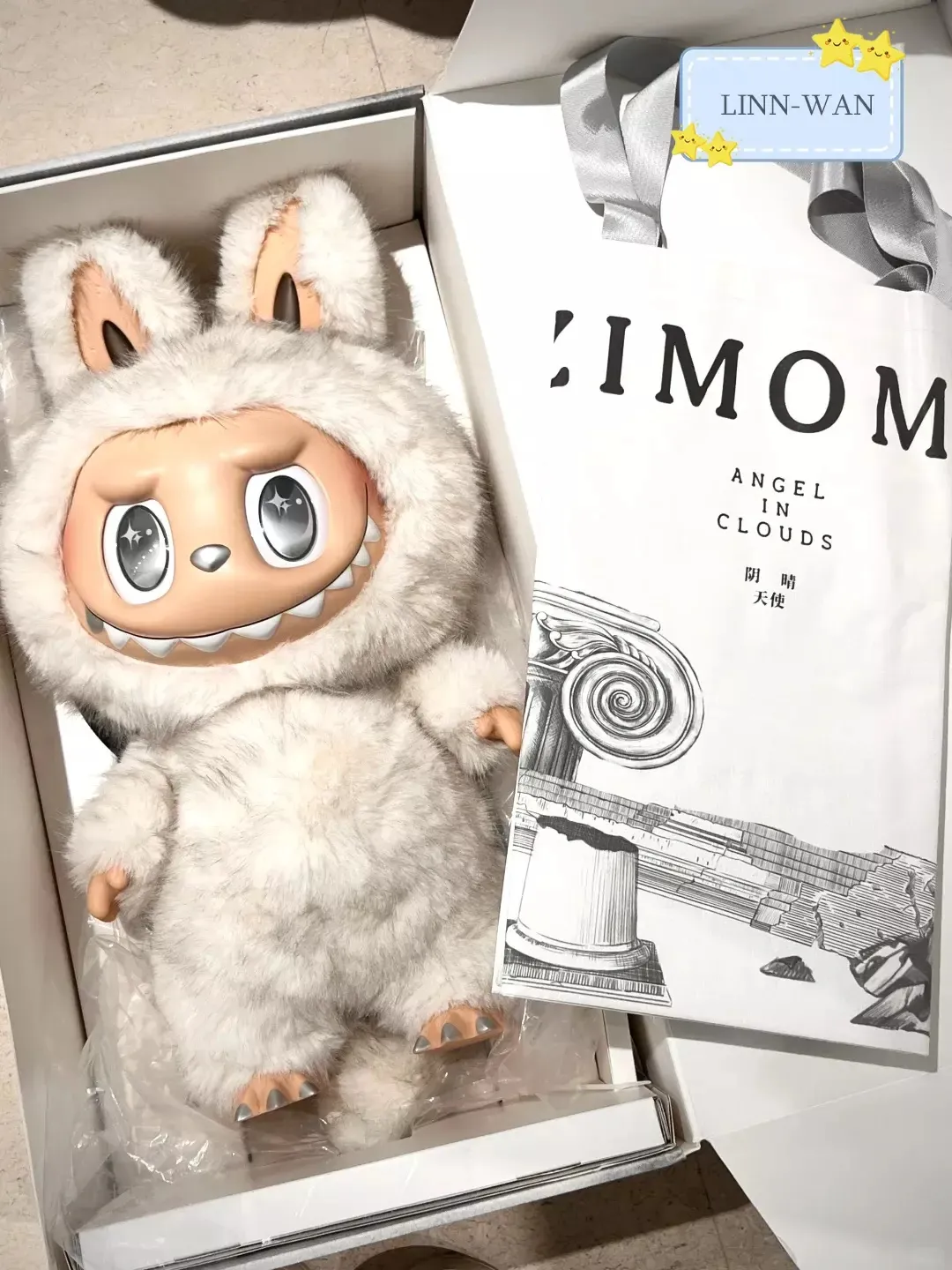 Original Series 58cm Pop MART ZIMOMO 2.0 ANGEL IN CLOUDS