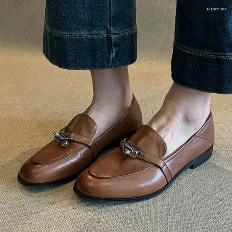 Casual Shoes Loafers Women 2025 Winter Oxford Ladies Office