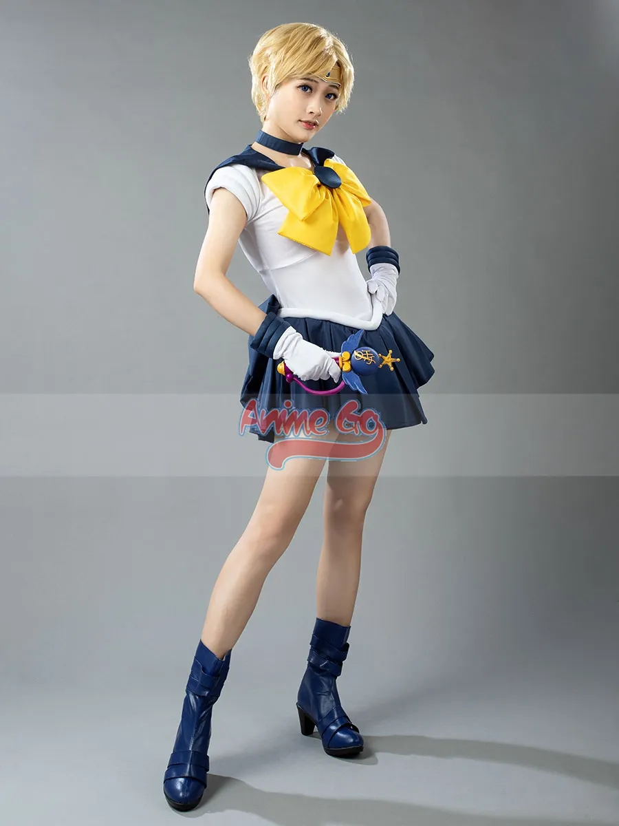 Sailor Moon Sailor Uranus Tenoh Haruka Cosplay Perücke – Hitzebeständig, Verstellbar, Für Halloween & Party