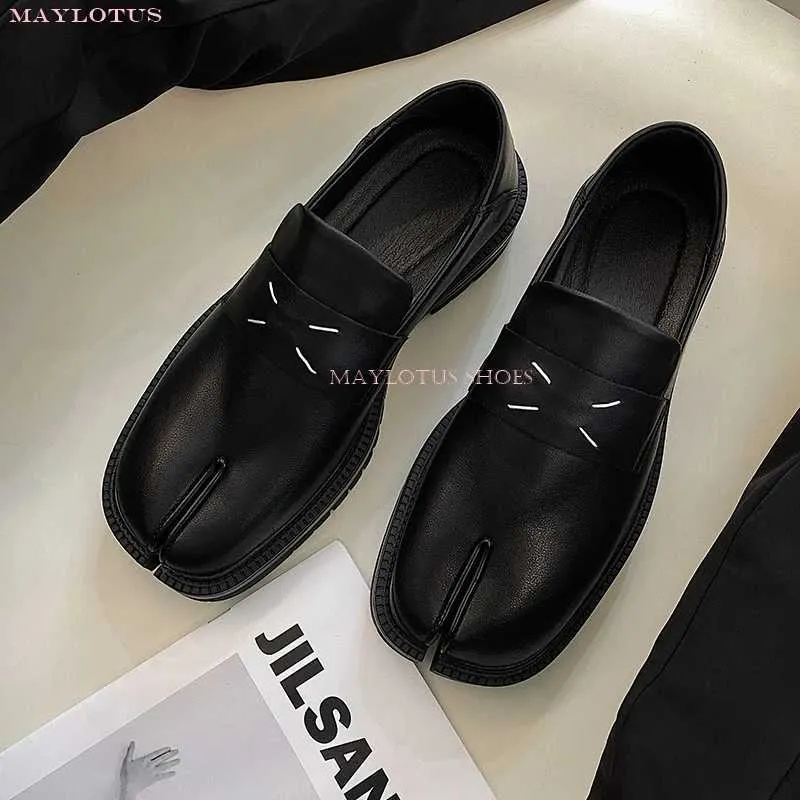 Casual Shoes Maylotus Tabi Loafers Shoes Mens Mocha Xin Fen Toe
