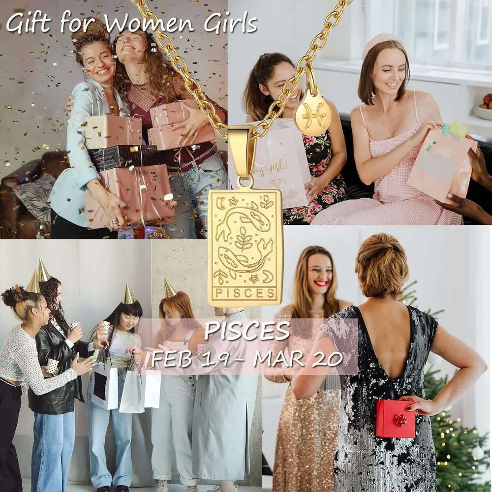 Collier tarot constellation or pour femme étanche_voghion.com