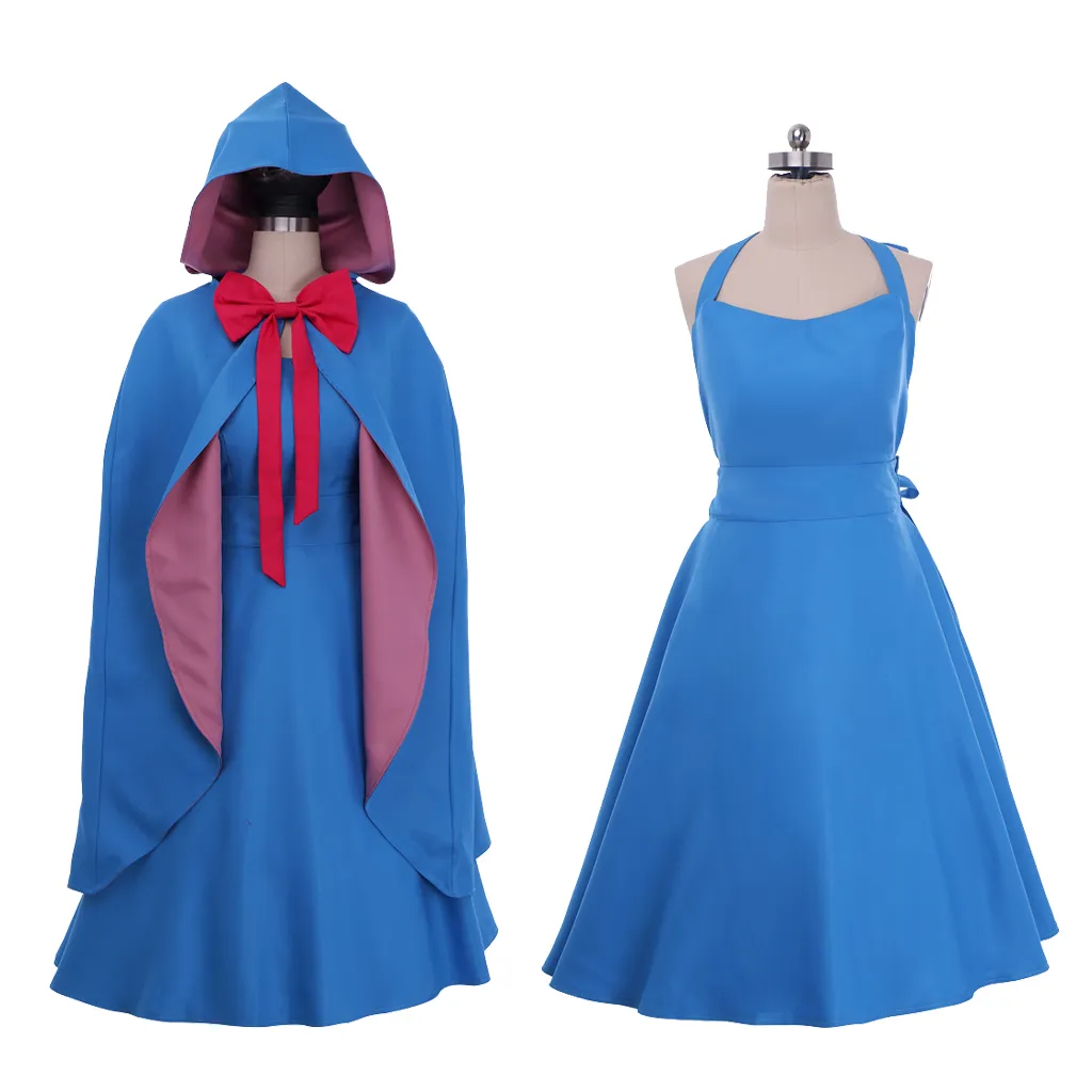 Adult Women Fairy Godmother Cosplay Blue Dress With... From  Uledemode_official, $120.02