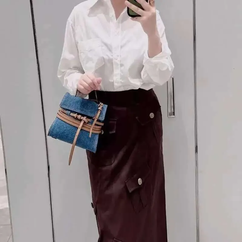 Miyagawa Nieuwe Stijl Mode Riem Cowboy Dames Top Handvat Tassen Retro Canvas Schoudertas Crosstas_voghion.com