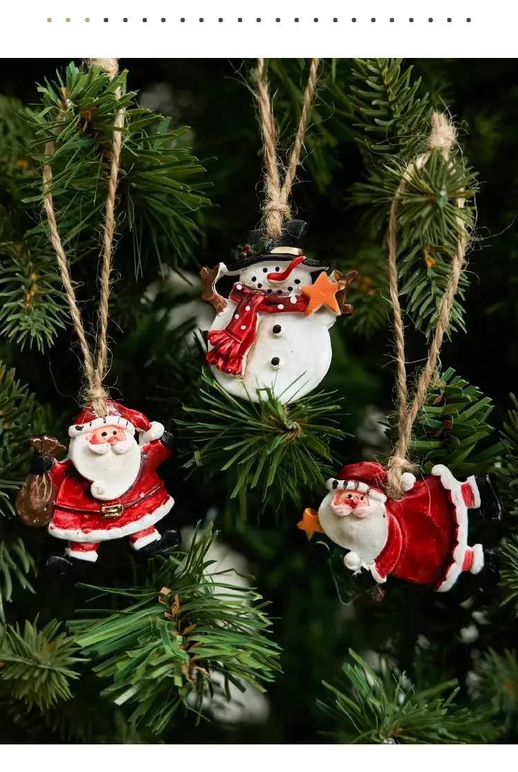 Themed Hanging Ornaments of Round Snowman are Cute and Funny for Christmas Tree Holiday Decoration and Festival Decoration