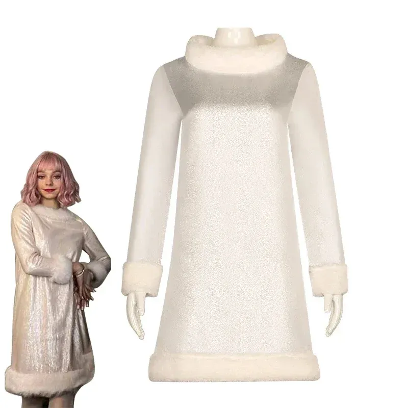 Wednesday Addams Enid Sinclair Cosplay Costume White Dress