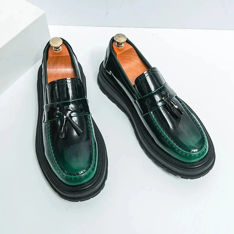 green dress loafers BRAVO Men Dress Shoe PROM-2 Loafer Shoe for Prom & Wedding GREEN