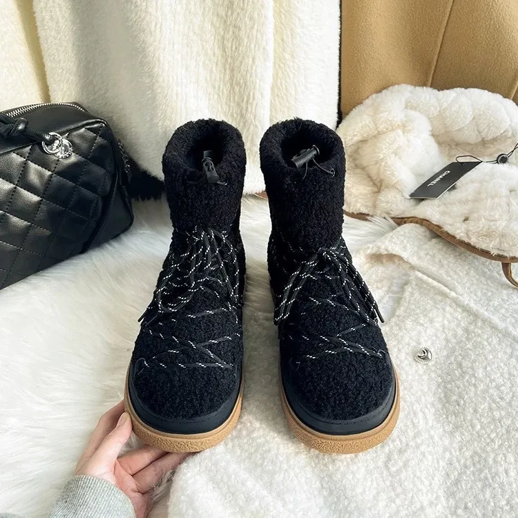 Dames Snowboots, Warme En Comfortabele Katoenen Laarzen, Antislip, Waterdichte En Slijtvaste Hoge Winterlaarzen,37EU-black Dames Snowboots, Warme En Comfortabele Katoenen Laarzen, Antislip, Waterdichte En Slijtvaste Hoge Winterlaarzen,37EU-black