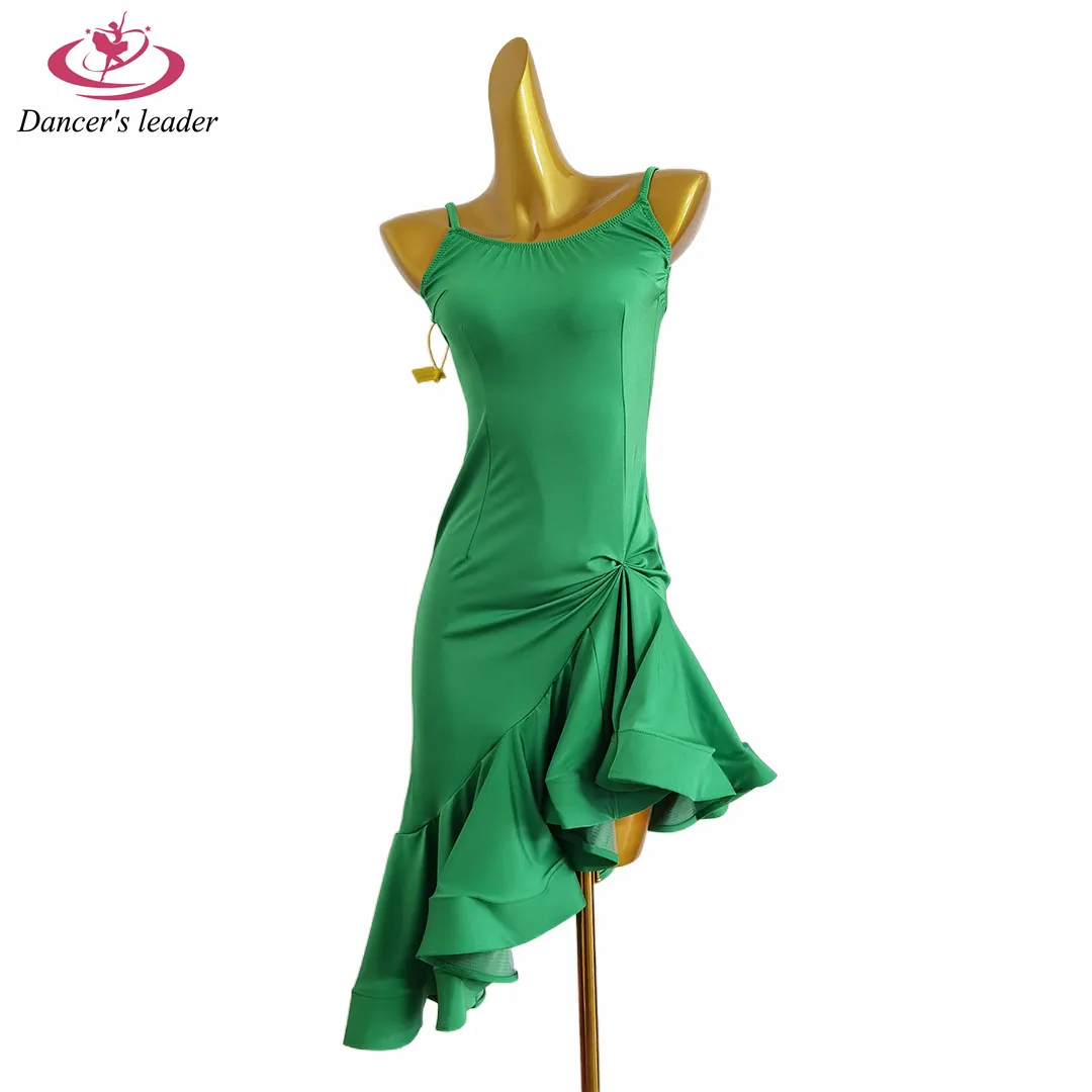 Latin Dance Dress Field Green Silk, Large Skirt,... From  Uledemode_official, $49.96 | DHgate.Com