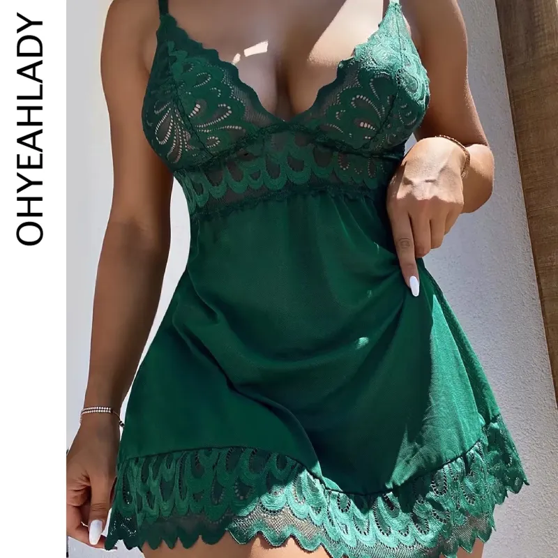 green emerald velvet dress Sexy Dark Green Lace Lingerie Set  FancyVestido