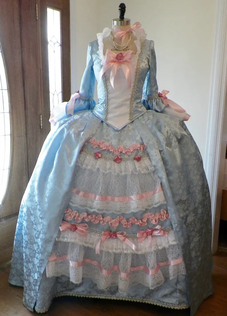 Marie Antoinette Dress Costume Blue Pink Polyester Victorian Dress Set for Women Venice Carnival Ball Gown Halloween Mardi Gras from Dhgate Others Apparel - price 156.43 Marie Antoinette Dress Costume Blue Pink Polyester Victorian Dress Set for Women Venice Carnival Ball Gown Halloween Mardi Gras from Dhgate Others Apparel - price 156.43