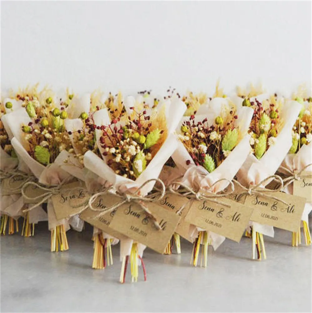 50 Pampa Secca, Decorazione Da Tavolo Boho, Fiori Secchi Di Coda Di Coniglio, Erba Di Pampa Bruna, Bouquet Di Fiori Secchi Per Matrimonio, Decorazione Domestica, Matrimonio - copertina
