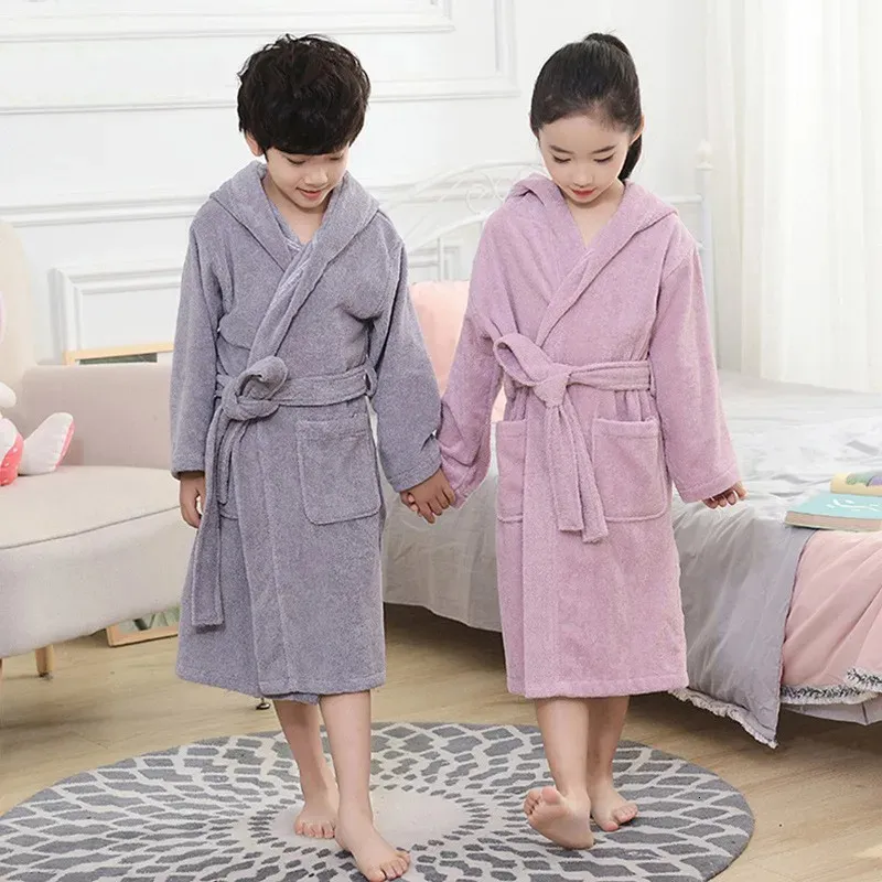 cotton childrens dressing gowns Kids Bathrobes & Dressing Gowns