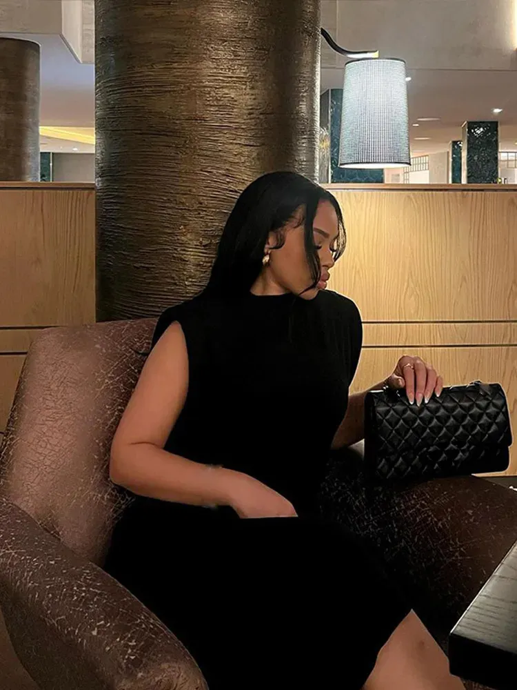 Elegant Black Sleeveless Bodycon Midi Dress For Women... From Zhi01, $19.06 | DHgate.Com Elegant Black Sleeveless Bodycon Midi Dress For Women... From Zhi01, $19.06 | DHgate.Com