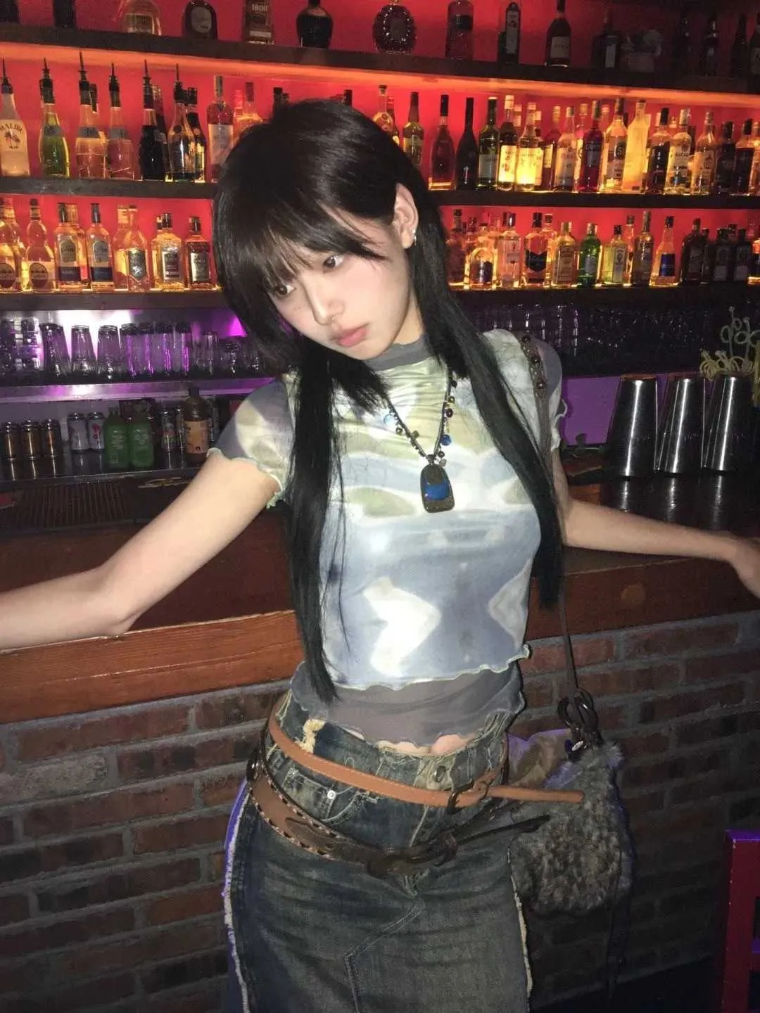 Karrram Trashy Y2K Crop Tops Japanese 2000s Style From