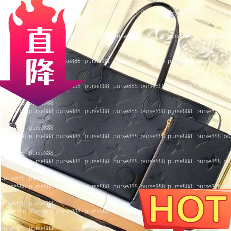 Elegant Embossed Tote Bag Spacious Shoulder Bag For Shopping