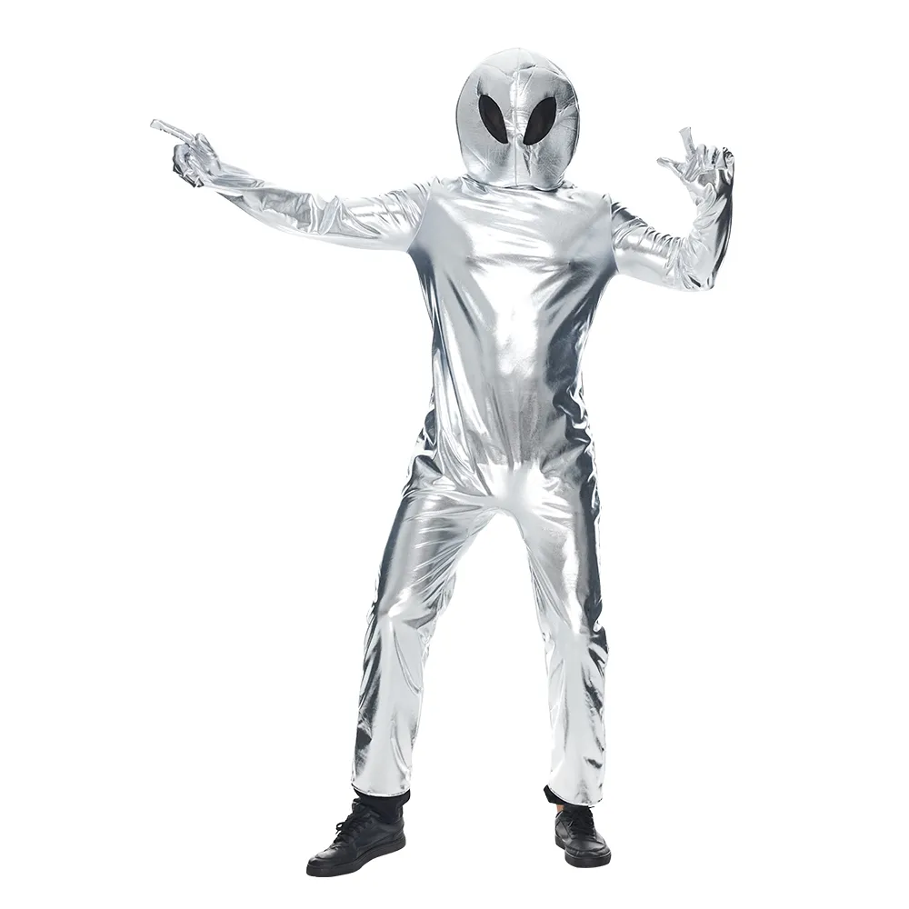 silver metallic alien dress Plus Size Cosmic Cutie Costume