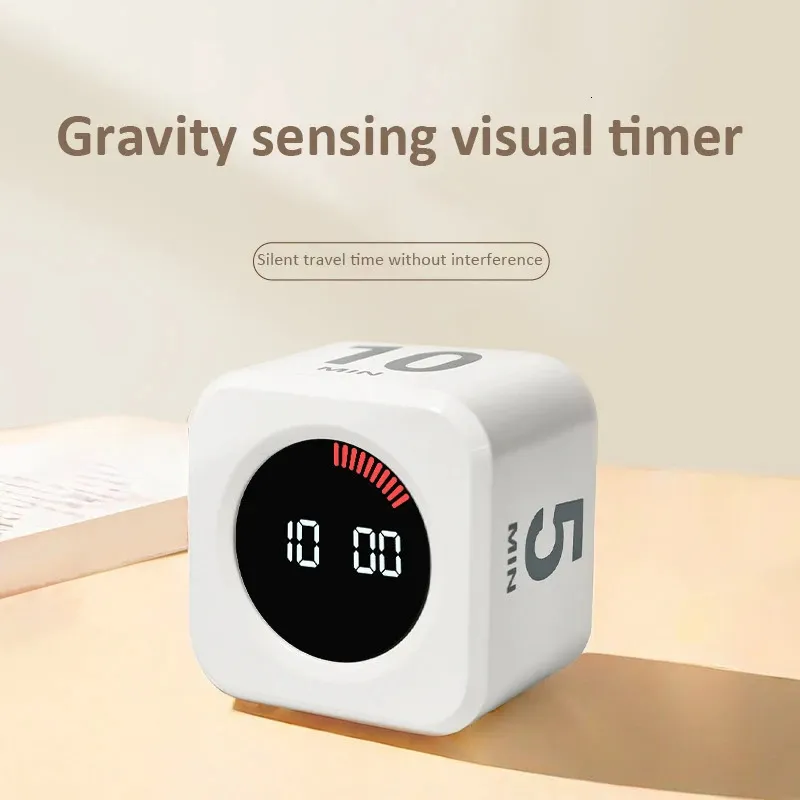Cube Minuteur Portable Asfrode Cube Minuteur Numérique Innovant – Capteur Gravité, Rotation Magique, Rechargeable USB-C, Son Réglable – Idéal Enfants, Cuisine, Sport, Études & Bureau