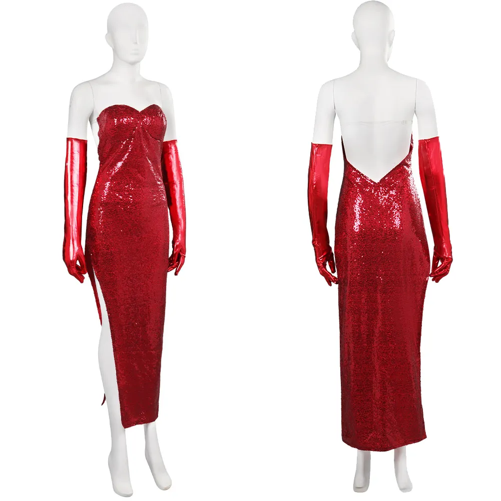 Red Sequin Rabbit for Women - Sexy Cartoon Framed Fantasy with Disguise for Adult Girls, Perfect for Halloween and Fantasia latex outfit. Red Sequin Rabbit for Women - Sexy Cartoon Framed Fantasy with Disguise for Adult Girls, Perfect for Halloween and Fantasia latex outfit.