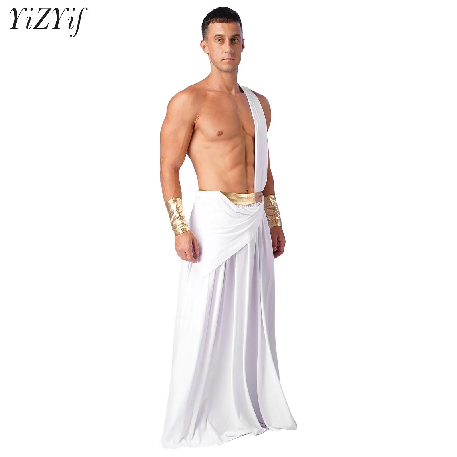 Disfraz De Toga Blanca Para Hombr Cosplay De Dios Griego Para 2024 Fitas De Halloween De 22,26 € | DHgate