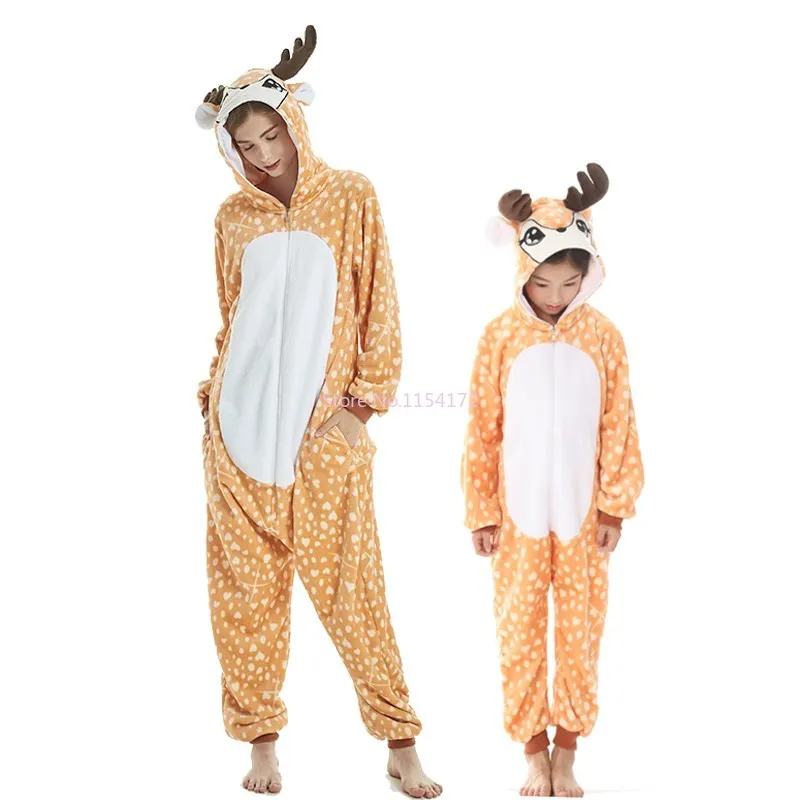 Onesie Pajamas For Adults Giraffe Flannel Animal Onesie Adult