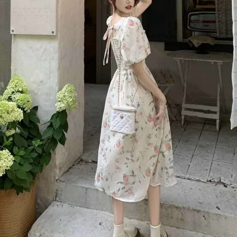 korean fashion floral dress Korea Avenue main image 1